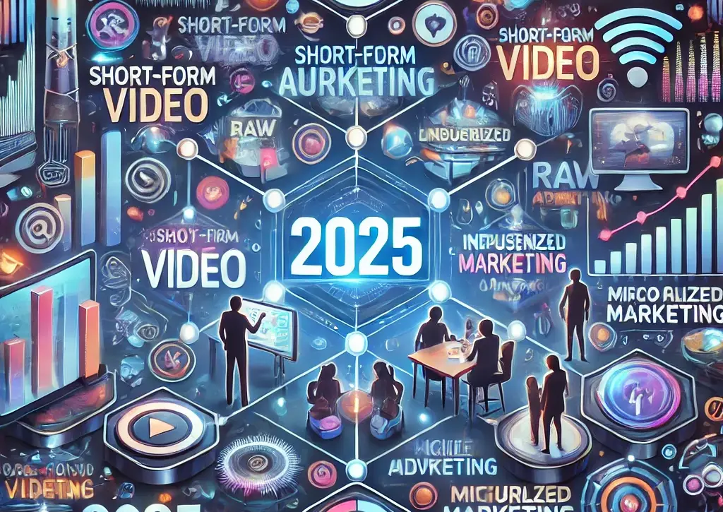 social media marketing trends 2025, short-form video, personalization, influencer collaborations, Doodle Genie campaigns, data-driven marketing, digital advertising trends.